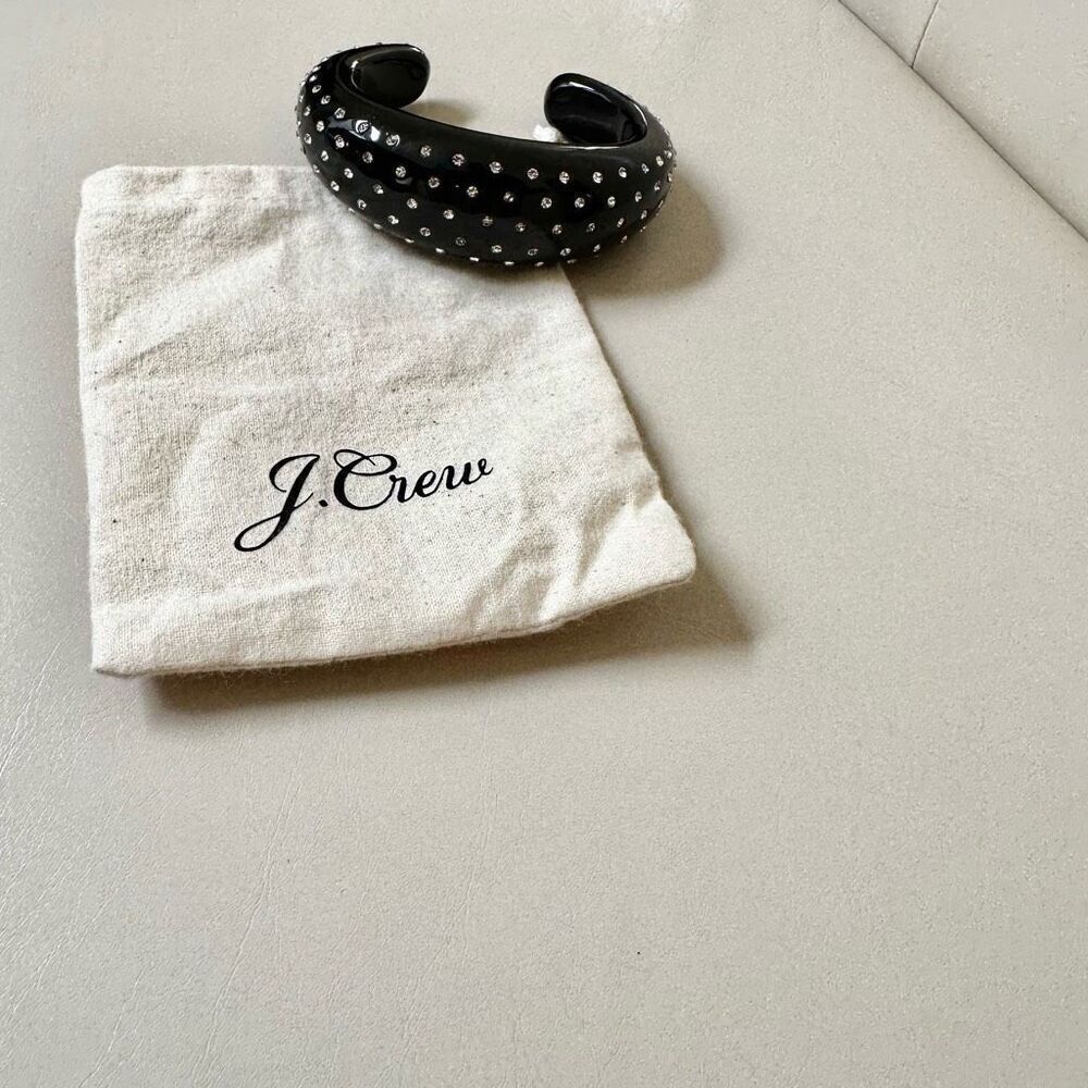 J.Crew black Eileen cuff bracelet